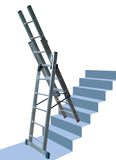 Lyte LCL EN131-2 Professional Aluminium Combination Ladder 6 9 or 12 Rung